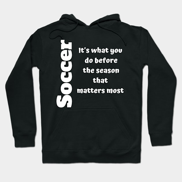 Soccer preseason warmups Hoodie by Unusual Choices